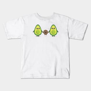 Cute avocado family Kids T-Shirt